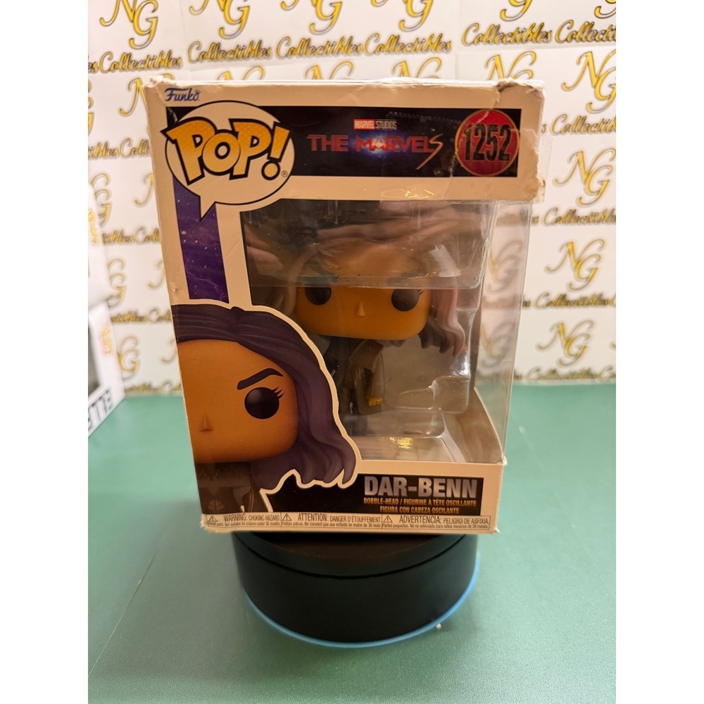 Funko Pop Marvel The Marvels Dar-Benn #1252 Vinyl Bobble-Head Figure Damaged Box
